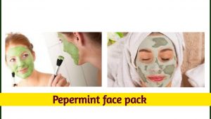 Pepermint leaf paste cure acne, pimples, fine lines and wrinkles